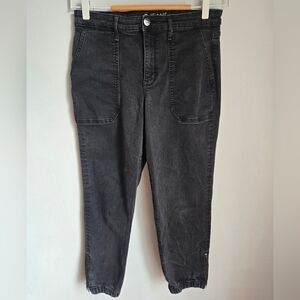 🎁 Free With Any Purchase -  R JEANS Black Denim Jogger Pants
